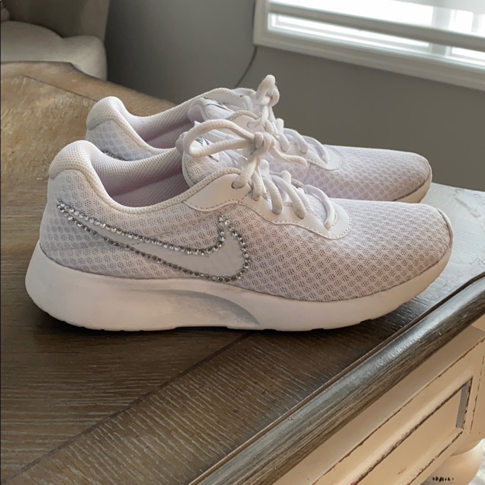Nike rhinestoned tennis shoes